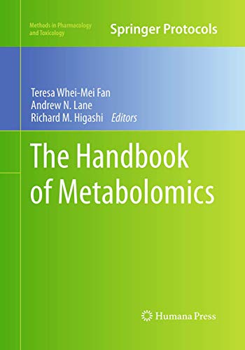 The Handbook of Metabolomics (Methods in Pharmacology and Toxicology)