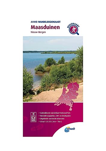 Maasduinen ( Nieuw-Bergen) 1, 33 000, Wandelregiokaart (Anwb Wandelregiokaart)