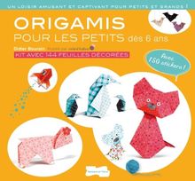 Origamis pour les petits : kit avec 144 feuilles décorées