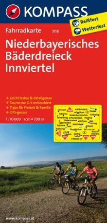 Niederbayerisches Bäderdreieck - Innviertel 1 : 70 000: Radkarte. GPS-genau