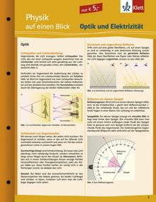 Physik auf einen Blick: Optik und Elektrizität