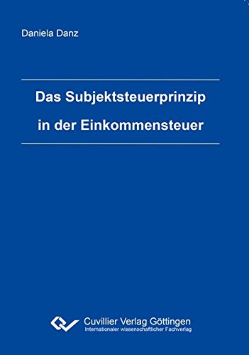 Das Subjektsteuerprinzip in der Einkommensteuer