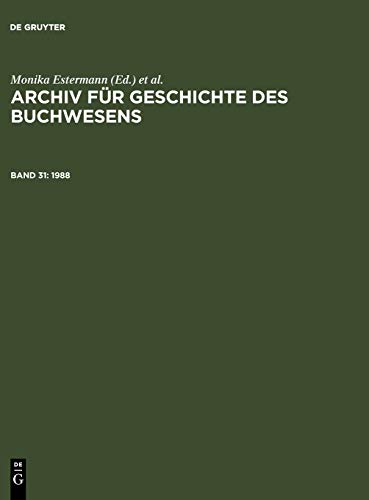 1988 (Archiv für Geschichte des Buchwesens)
