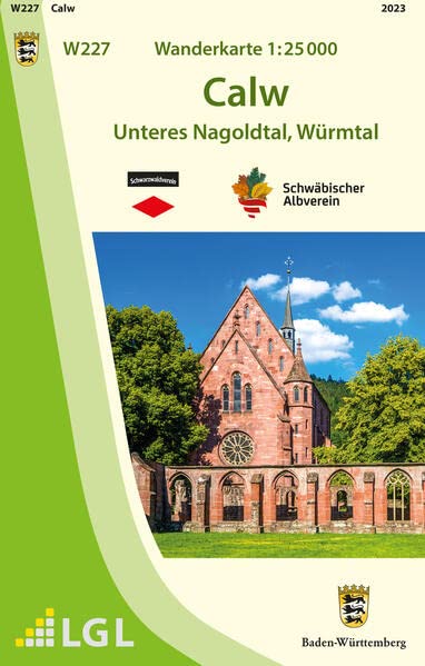 W227 Wanderkarte 1:25 000 Calw: Unteres Nagoldtal, Würmtal