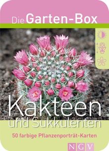 Kakteen und Sukkulenten. Die Garten-Box. 50 farbige Pflanzenporträt-Karten