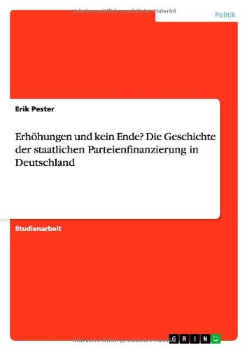 Erhöhungen und kein Ende? Die Geschichte der staatlichen Parteienfinanzierung in Deutschland
