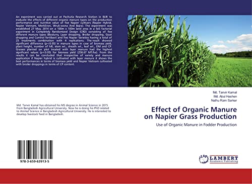 Effect of Organic Manure on Napier Grass Production: Use of Organic Manure in Fodder Production
