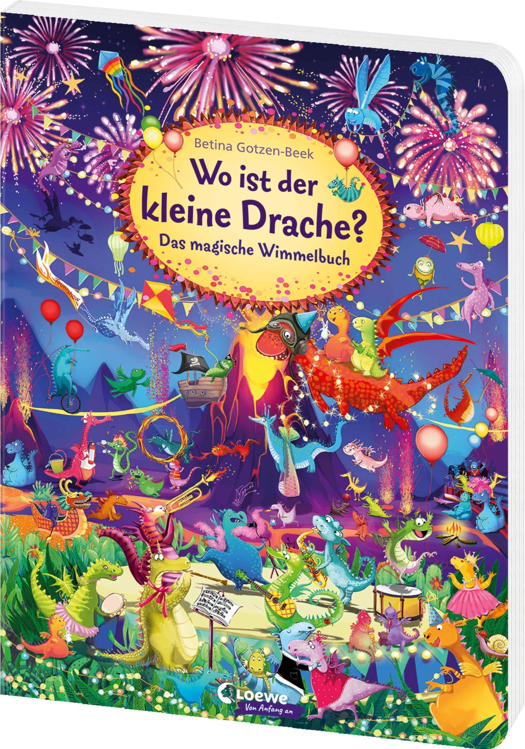 Wo ist der kleine Drache?: Das magische Wimmelbuch - Großes Pappbilderbuch für Kinder ab 3 Jahren gegen Langeweile zu Hause oder unterwegs! (Wimmelbilderbücher)