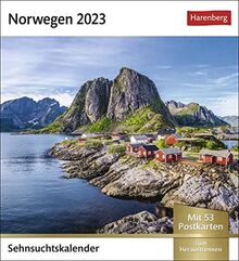 Norwegen Sehnsuchtskalender 2023: Wochenkalender mit 53 Postkarten