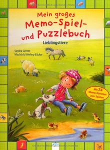 Mein großes Memo-Spiel- und Puzzlebuch. Lieblingstiere