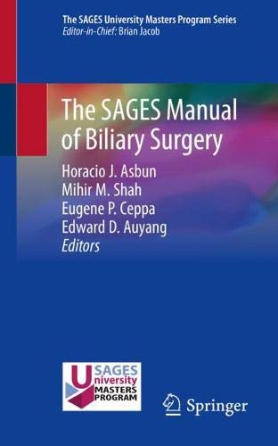 Asbun, Horacio J. The Sages Manual Of Biliary Surgery