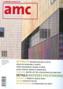 AMC, le moniteur architecture, n° 206. Détails : matières polychromes