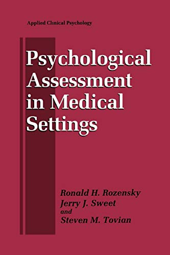 Psychological Assessment in Medical Settings (NATO Science Series B:)