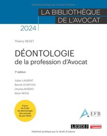 Déontologie de la profession d'avocat : 2024