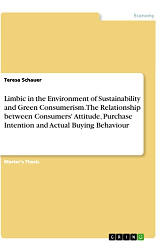 Limbic in the Environment of Sustainability and Green Consumerism. The Relationship between Consumers' Attitude, Purchase Intention and Actual Buying Behaviour