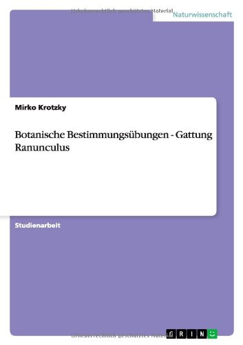 Botanische Bestimmungsübungen - Gattung Ranunculus