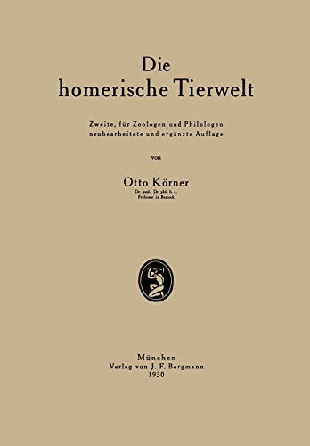 Die Homerische Tierwelt