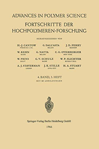 Fortschritte der Hochpolymeren-Forschung (Advances in Polymer Science, 4/3)