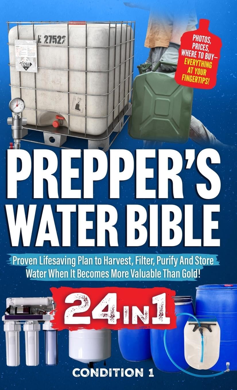 PREPPER'S WATER BIBLE: Proven Lifesaving Plan to Harvest, Filter, Purify And Store Water When It Becomes More Valuable Than Gold! (Prepper Survival Bible Book, Band 2)