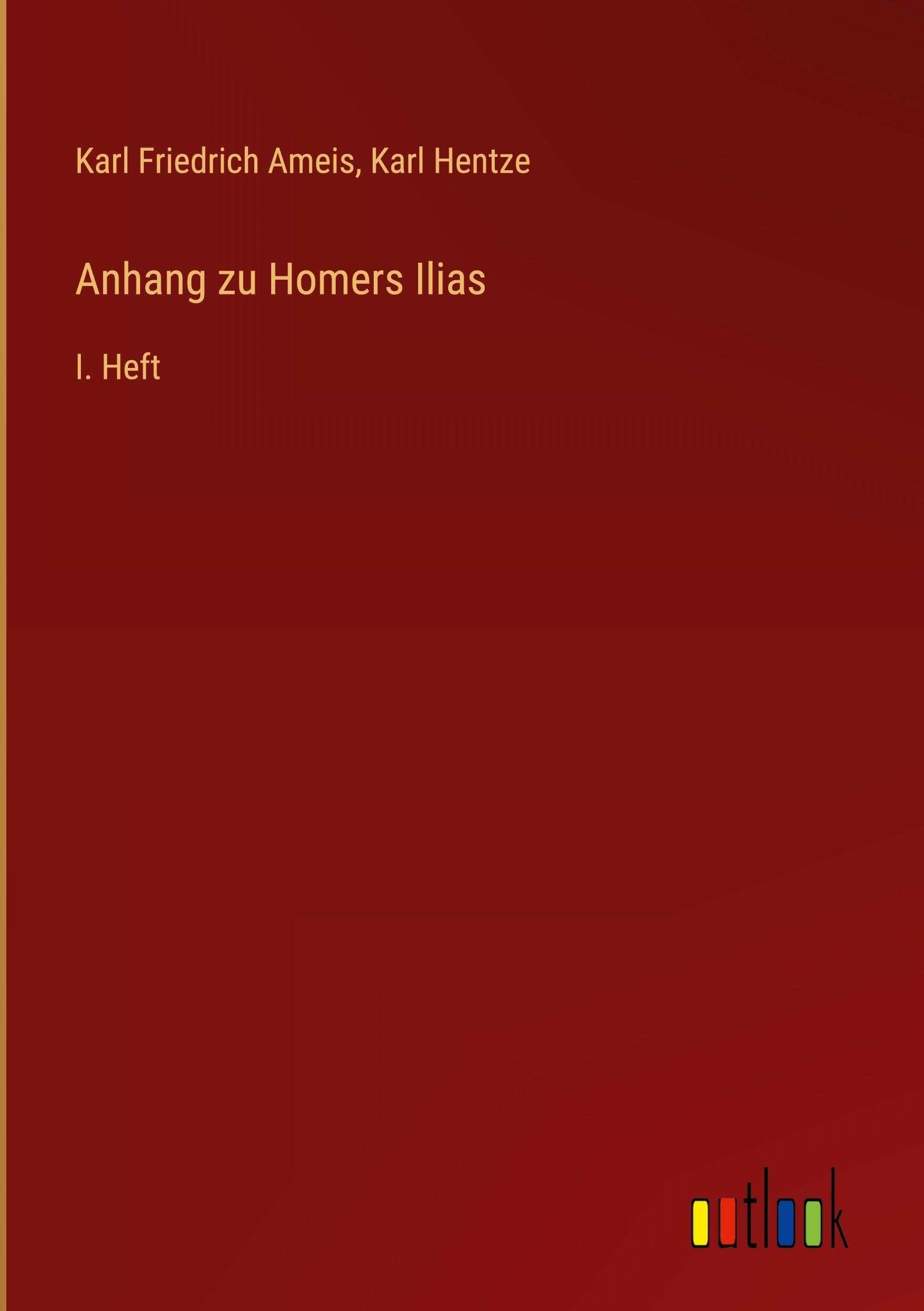 Anhang zu Homers Ilias: I. Heft
