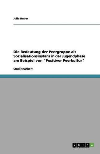 Die Bedeutung der Peergruppe als Sozialisationsinstanz in der Jugendphase am Beispiel von Positiver Peerkultur