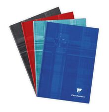 Clairefontaine 9516 C - Kladde / Notizbuch / Schulheft mit Hardcover DIN A5 14,8x21 cm, 96 Blatt liniert 90g, robust und strapazierfähig, farbig sortiert, 1 Stück