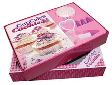 Buch-Box Cupcakes & Cookies: Rezeptbuch plus 23 Cupcake-Backförmchen, Spritzbeutel mit 4 Tüllen und Herzausstecher: Rezeptbuch plus 23 ... ... Spritzbeutel mit 3 Tüllen und Herzausstecher