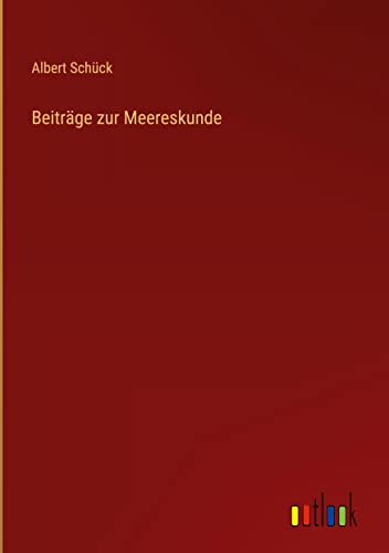 Beiträge zur Meereskunde