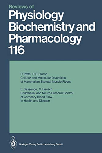 Reviews of Physiology, Biochemistry and Pharmacology: Volume: 116 (Reviews of Physiology, Biochemistry and Pharmacology, 116, Band 116)