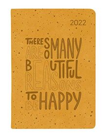 Ladytimer Mini Deluxe Honey 2022 - Taschen-Kalender 8x11,5 cm - Tucson Einband - Motivprägung Spruch - Weekly - 144 Seiten - Alpha Edition