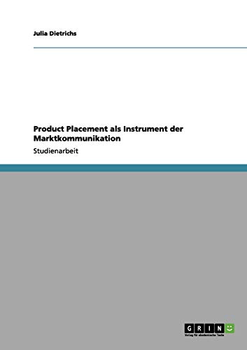 Product Placement als Instrument der Marktkommunikation