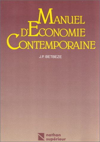 Manuel D'économie Contemporaine (super.economie Droit)