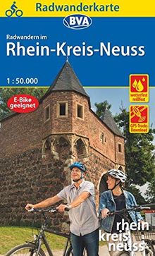 Radwanderkarte BVA Radwandern im Rhein-Kreis Neuss 1:50.000, reiß- und wetterfest, GPS-Tracks Download (Radwanderkarte 1:50.000)