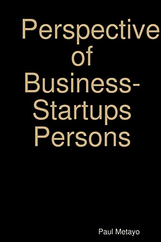 Perspective of Business-Startups Persons