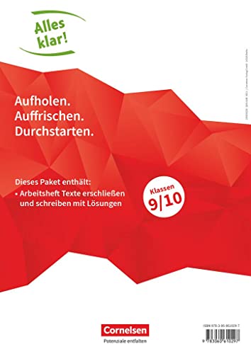 Alles klar! - Deutsch - Sekundarstufe I - 9./10. Schuljahr: Texte erschließen / Texte schreiben - Arbeitshefte im Paket