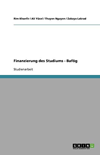 Finanzierung des Studiums - Bafög