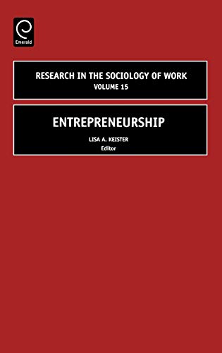 Entrepreneurship (Research in the Sociology of Work)