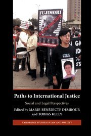 Paths to International Justice: Social and Legal Perspectives (Cambridge Studies in Law and Society)