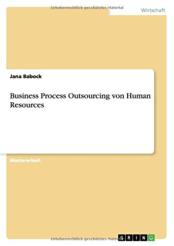 Business Process Outsourcing von Human Resources