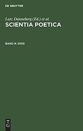 2005: SPOET-B, Band 9 (Scientia Poetica)