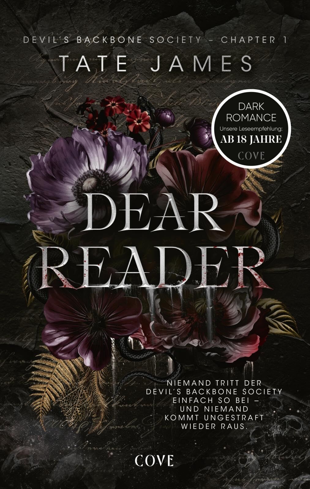 James, Tate: Dear Reader (Devil's Backbone Society 1)