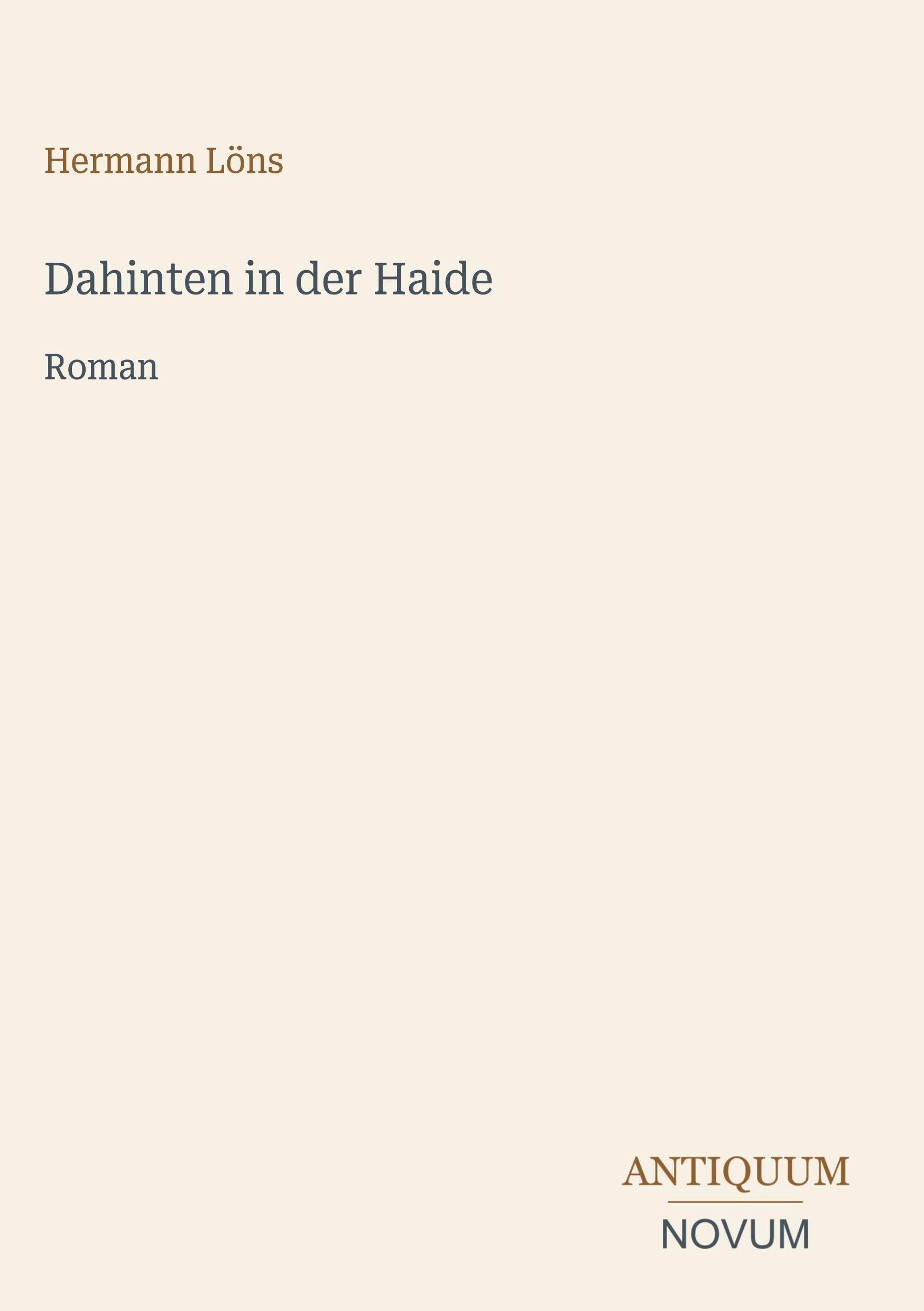 Dahinten in der Haide