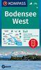 KOMPASS Wanderkarte Bodensee West: 5in1 Wanderkarte 1:50000 mit Aktiv Guide, Detailkarten und Panorama inklusive Karte zur offline Verwendung in der KOMPASS-App. Fahrradfahren. (KOMPASS-Wanderkarten)