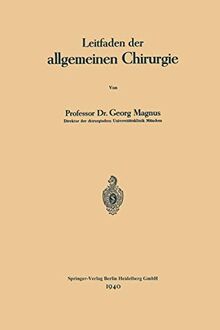 Leitfaden Der Allgemeinen Chirurgie