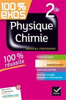 Physique chimie seconde : nouveau programme