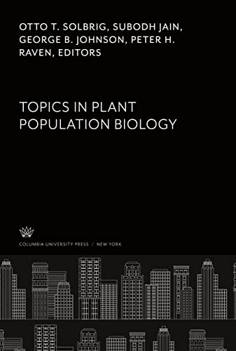 Topics in Plant Population Biology
