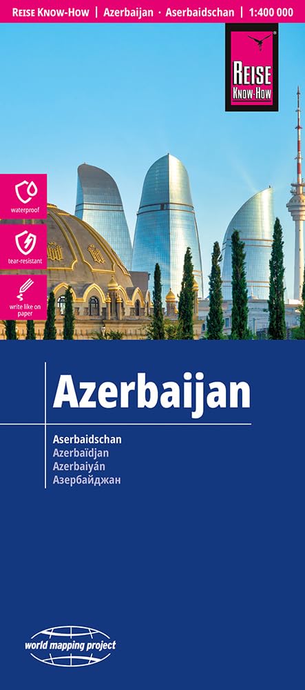 Reise Know-How Landkarte Aserbaidschan | Azerbaijan (1:400.000): reiß- und wasserfest (world mapping project)