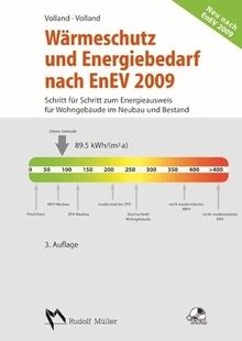 Wärmeschutz und Energiebedarf nach EnEV 2009: Schritt für Schritt zum Energieausweis für Wohngebäude im Neubau und Bestand