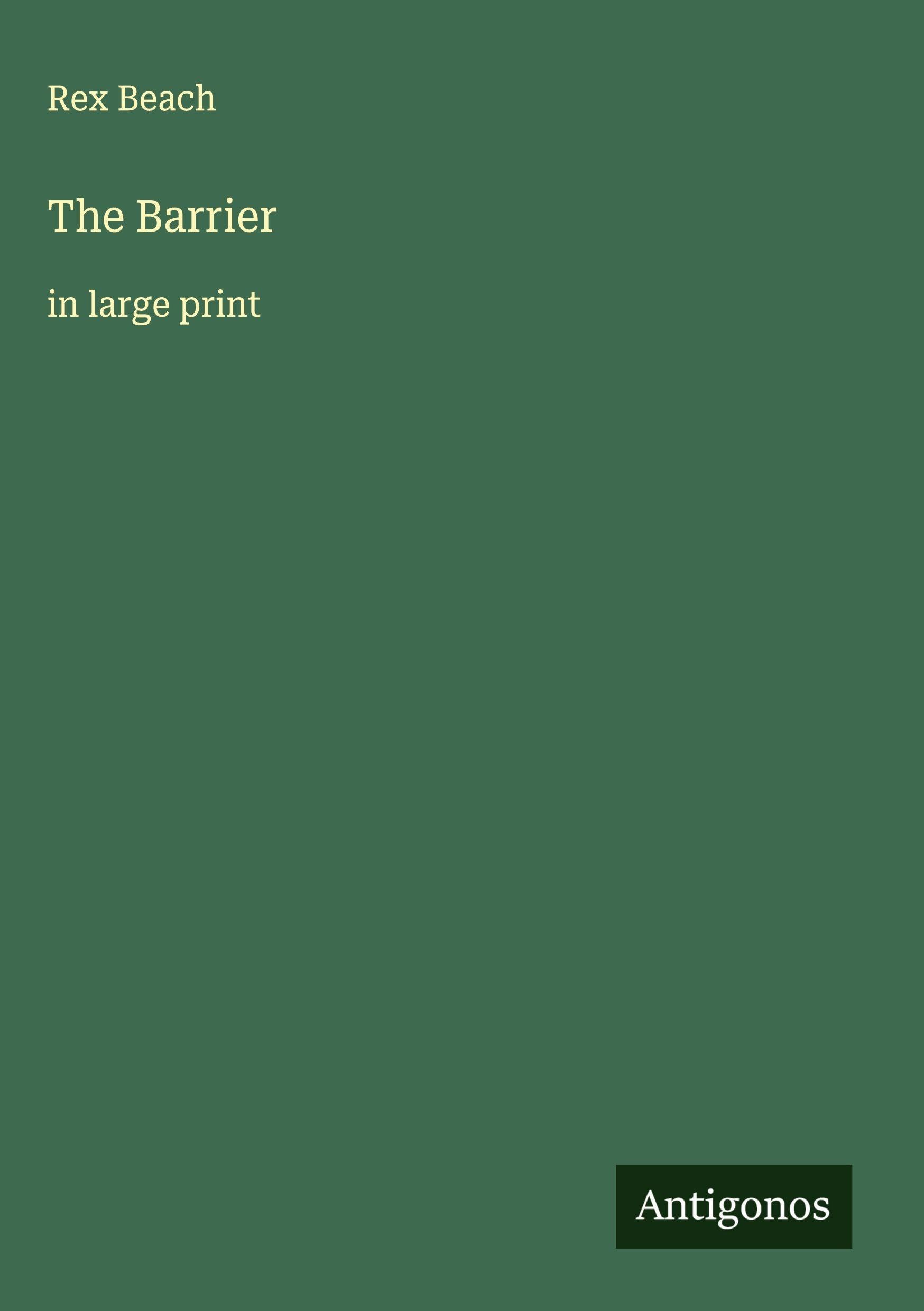 The Barrier: in large print