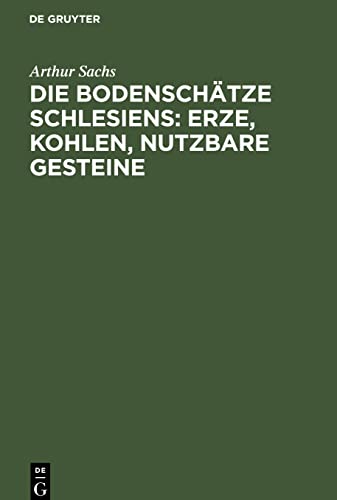Die Bodenschätze Schlesiens: Erze, Kohlen, nutzbare Gesteine
